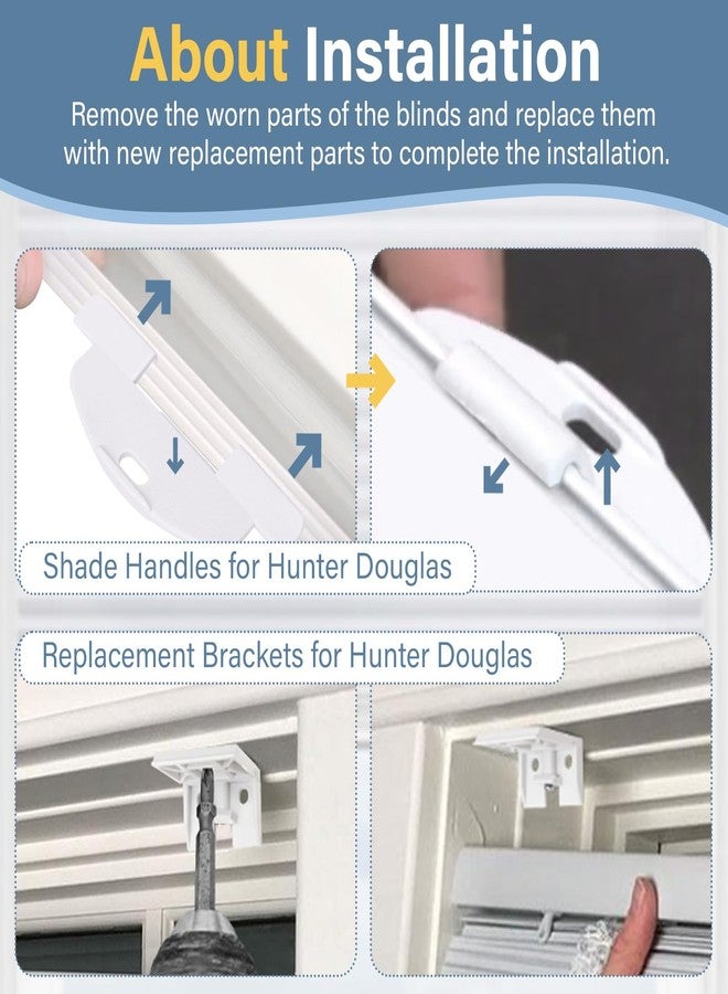 قطع غيار لأقواس ومقابض ستائر Hunter Douglas Duette و Applause (ثنيات 3/4 بوصة) - Image 5